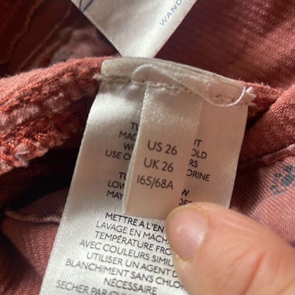 Anthropologie Pilcro the Wanderer Distressed Corduroy Pants - 26 - Picture 8 of 12